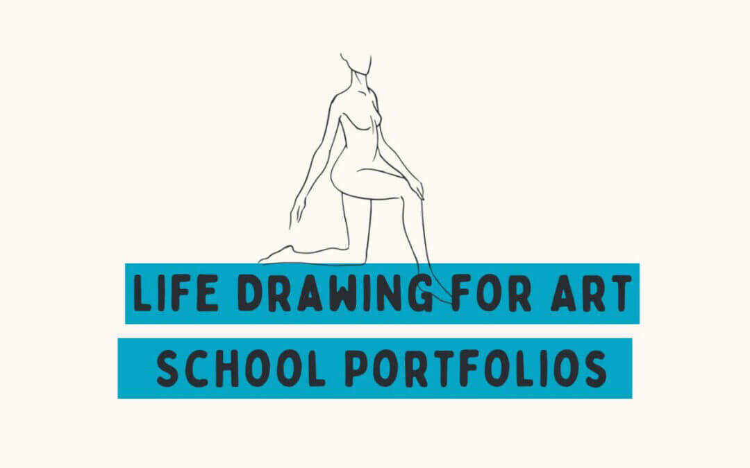 life drawing for art school portfolios graphic