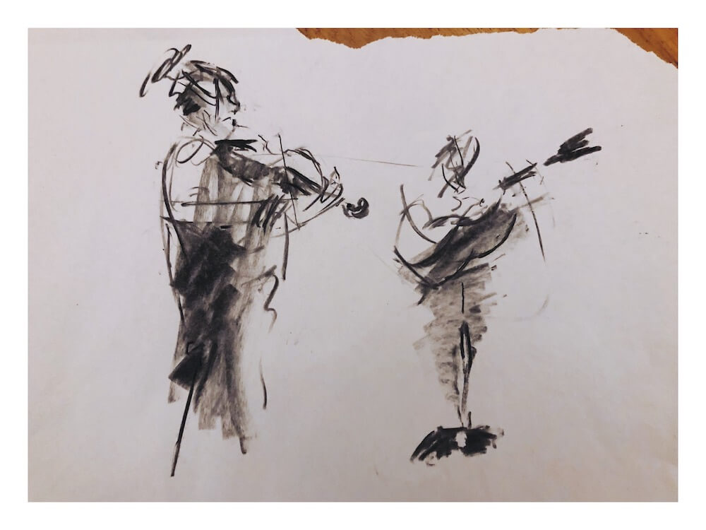 life drawing musicians