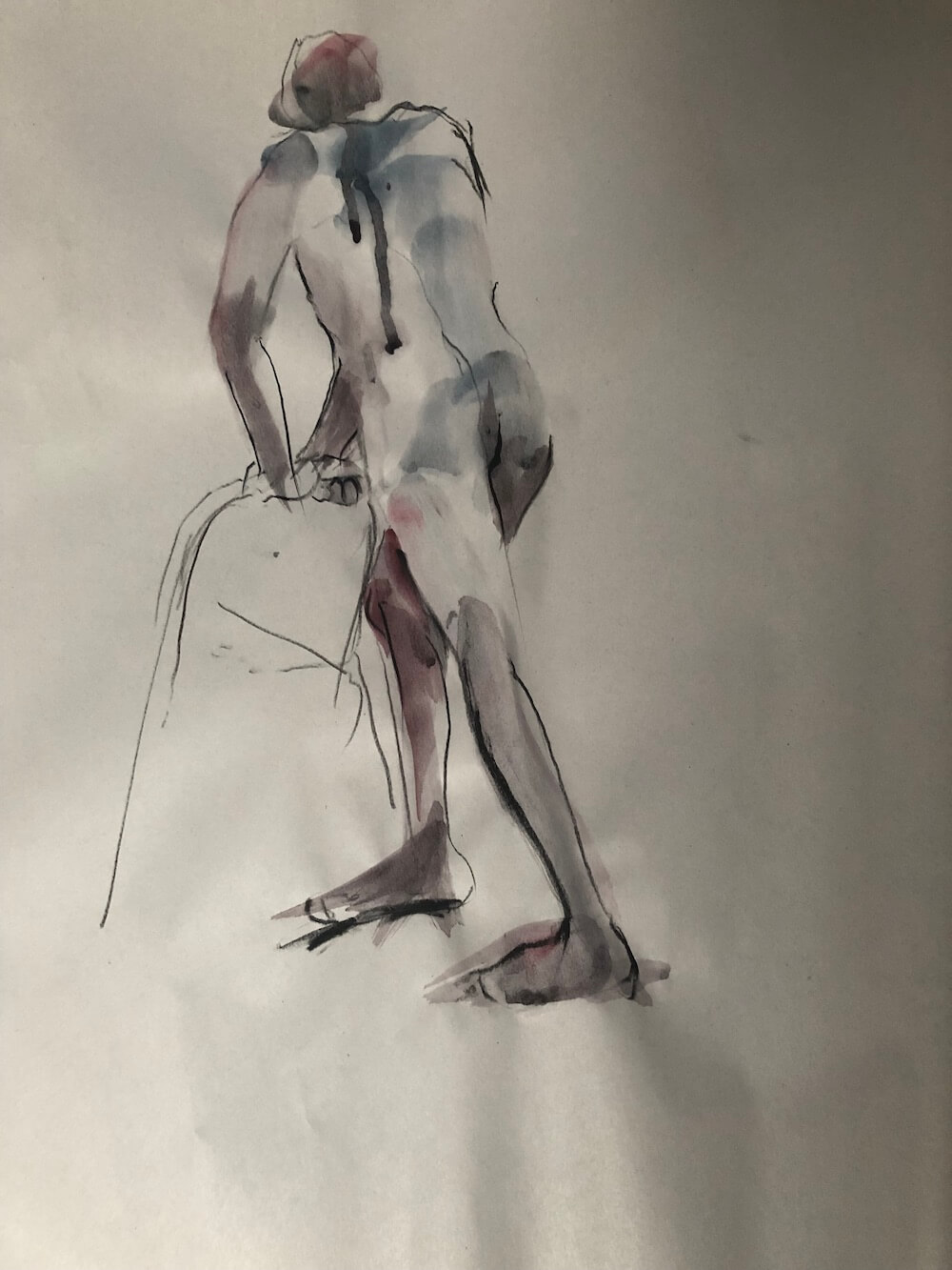 life drawing of male figure