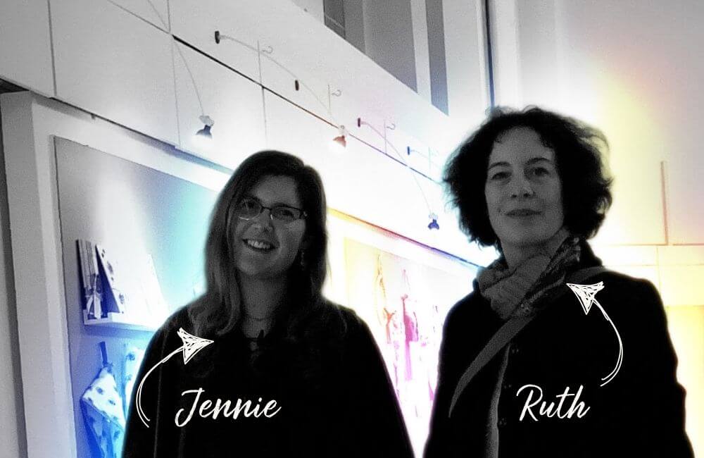 Art school portfolio mentoring, your coaches Ruth Pringle and Jennie Reed