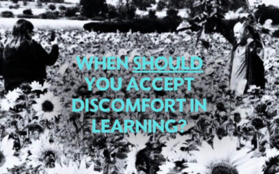 When Should You Accept Discomfort in Learning?