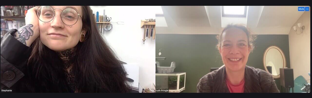 Zoom screen Stephanie Graham interview