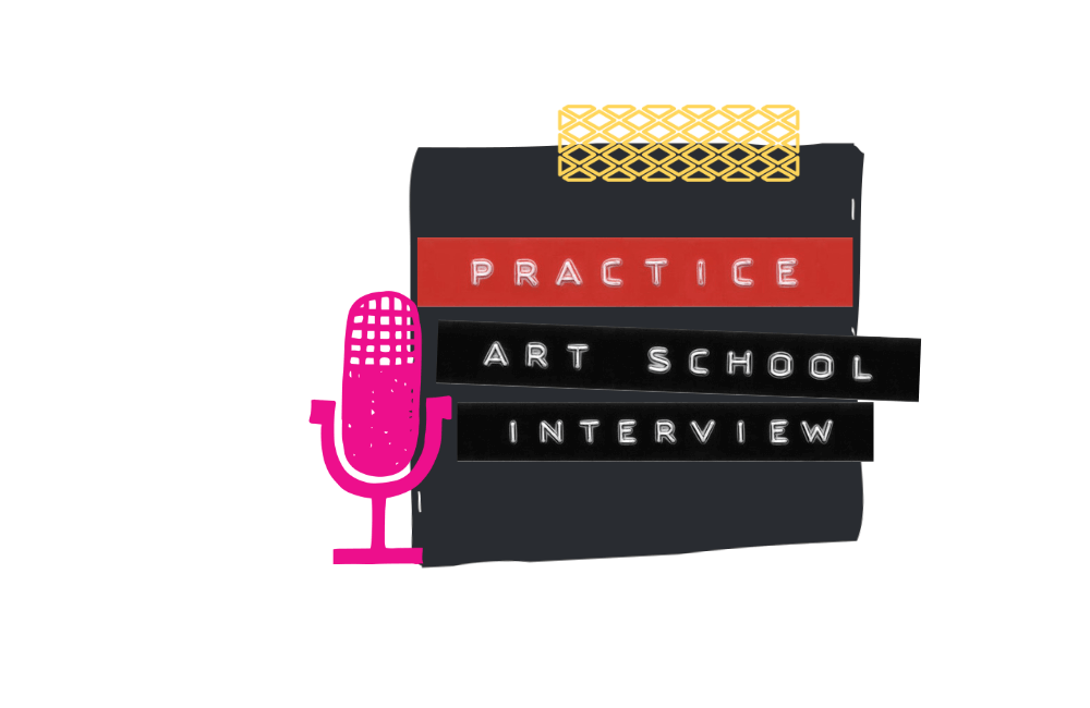 Free_practice_interview graphic for free practice interview for art school candidates